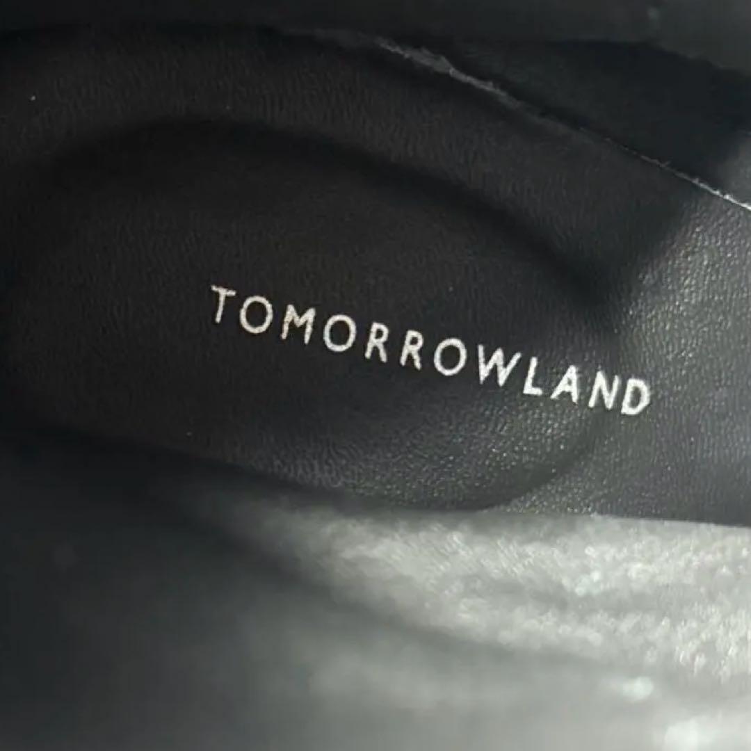 【未使用級】TOMORROWLAND チャンキーヒール ショートブーツ 37