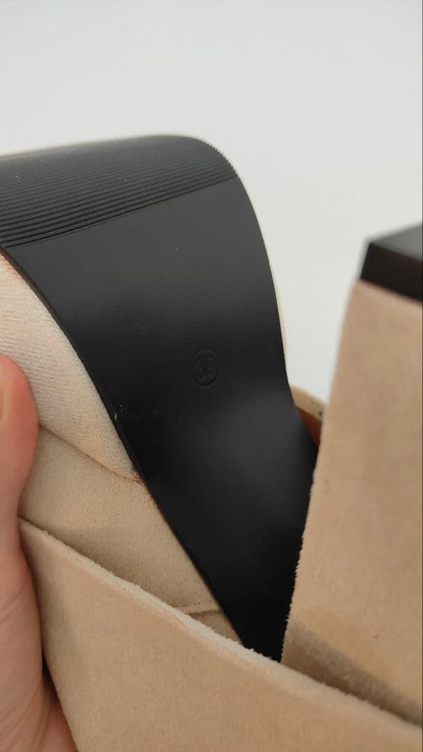 新品未使用　ルーズフレアカバーフィットブーツ　フレアブーツ　ルーズブーツ　厚底