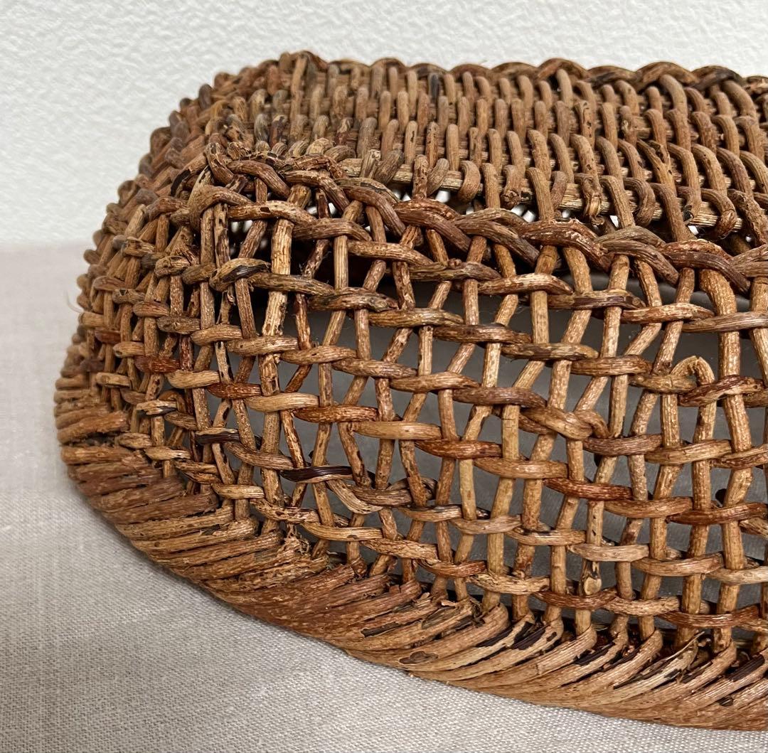 あけび かご　楕円　黄色い鳥器店