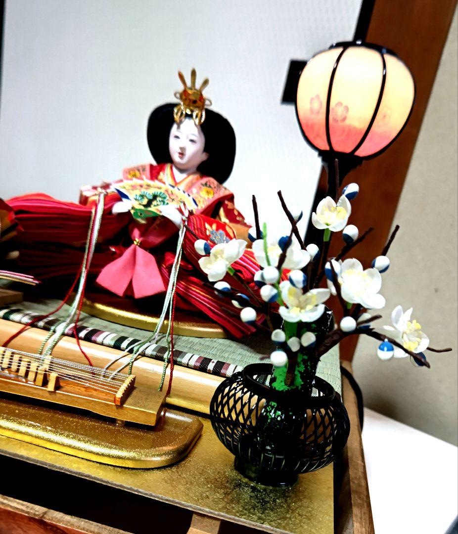人形のはなふさ　雛人形　コンパクト　ケース飾り　新王飾り　三五新王