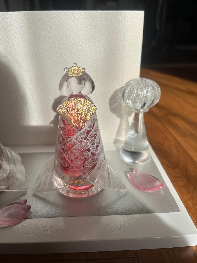雛人形 Glass studio MIGAKI ヴェネチアングラスの雛人形