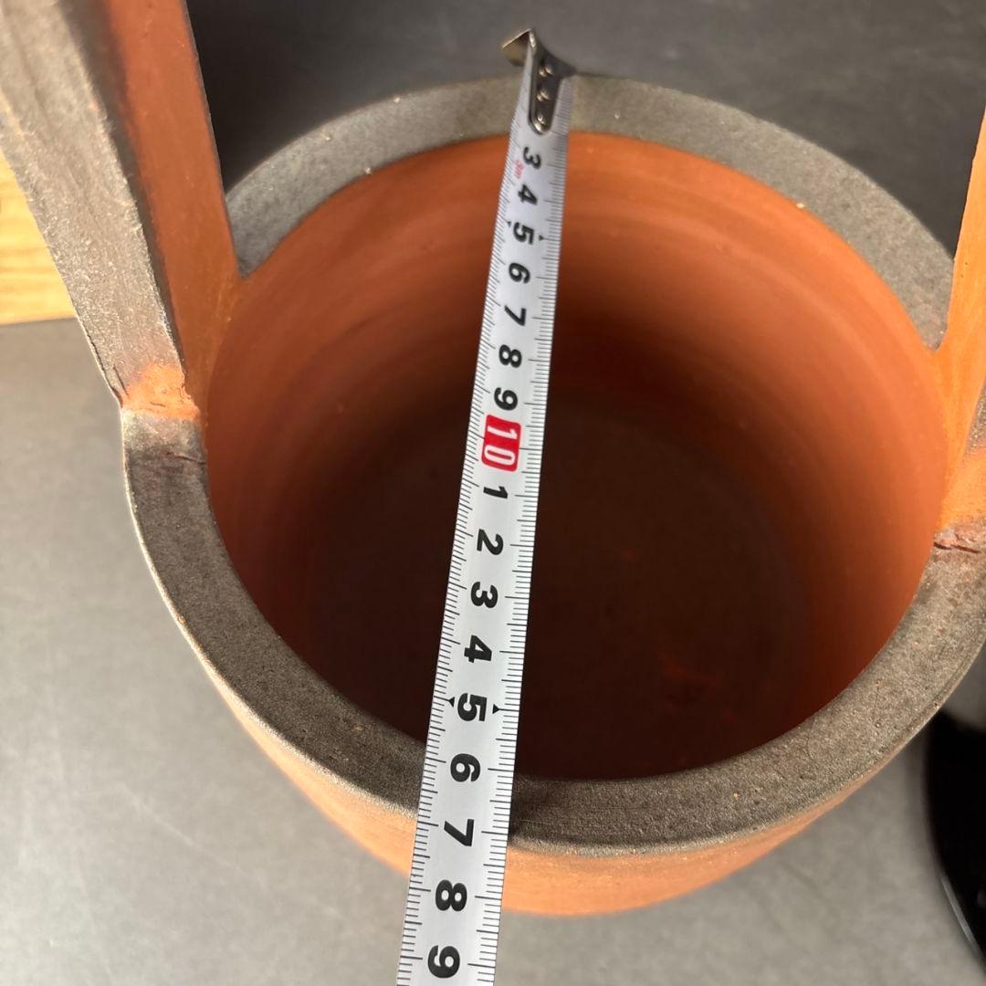 越後　竹元郁雄　手桶水指　共箱