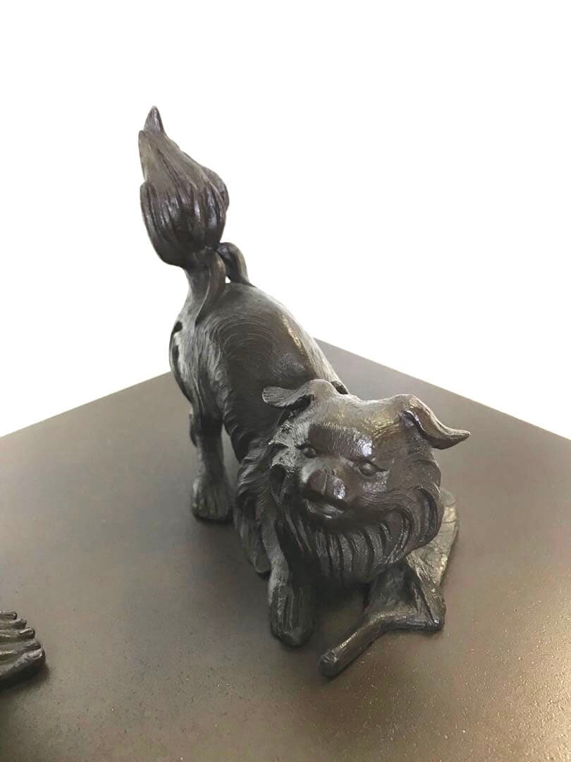 銅製:元禄若衆置物(高村光雲先生原型)