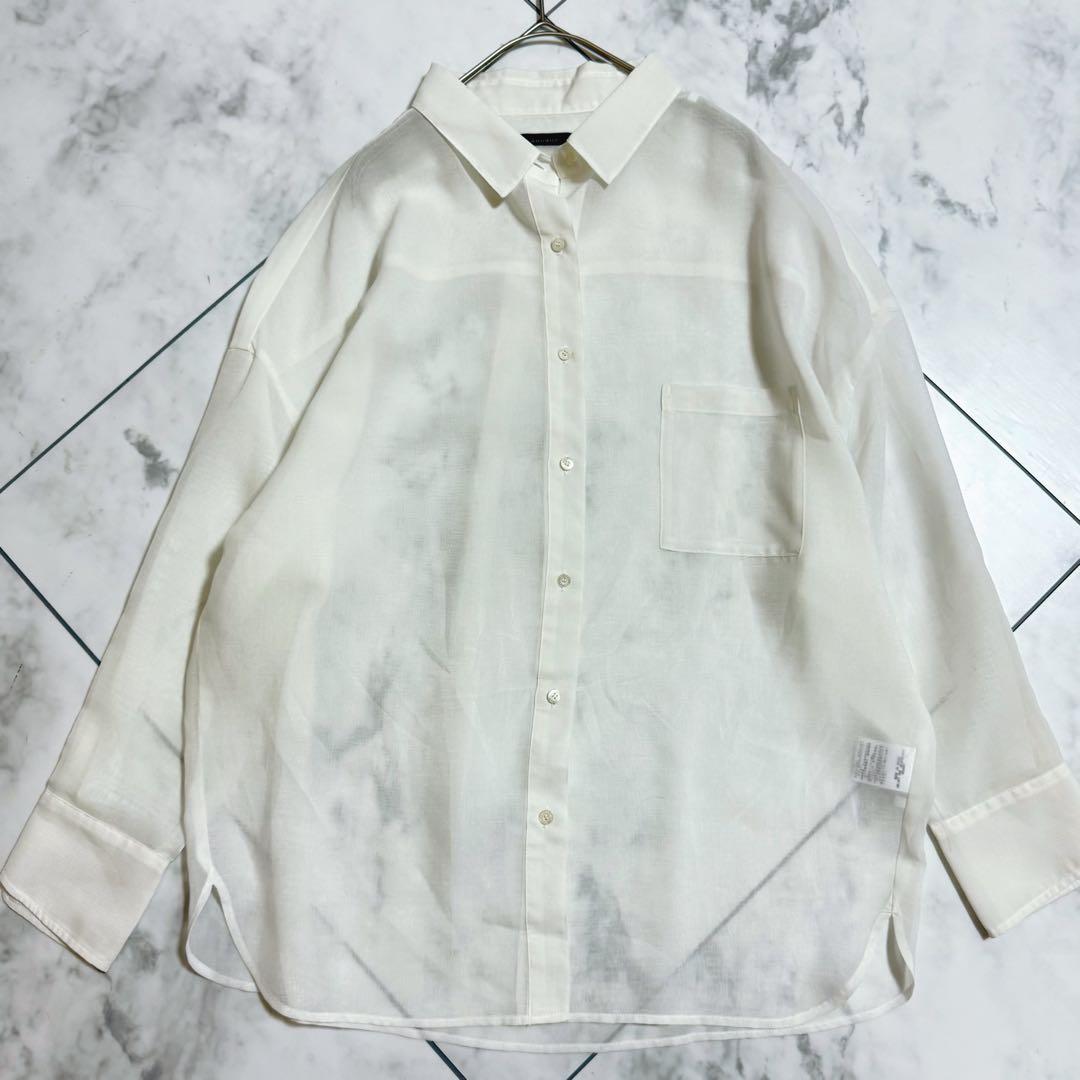 25ss anuans アニュアンス　ミニマルシアーオーバーシャツ