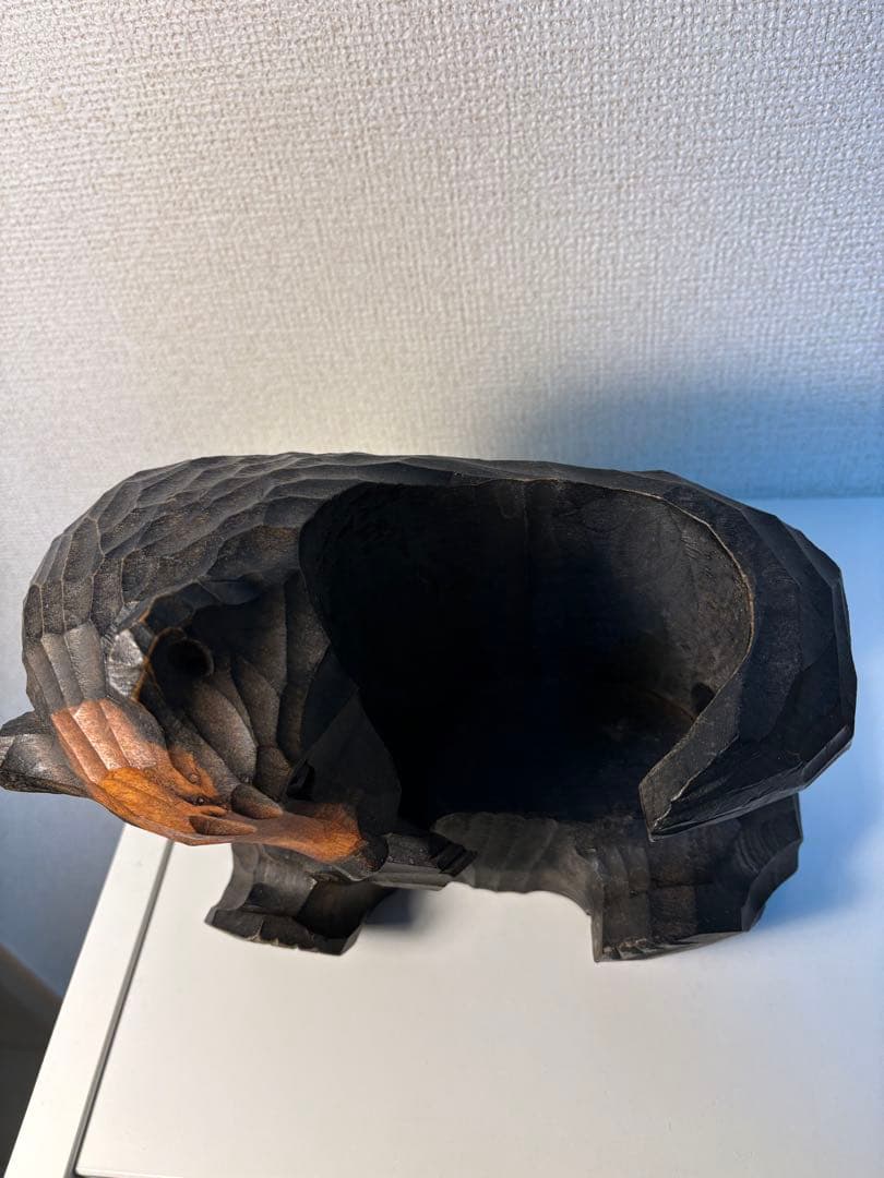 ニッカ G&G 熊の置物 木彫り 親子セット ウイスキー特級