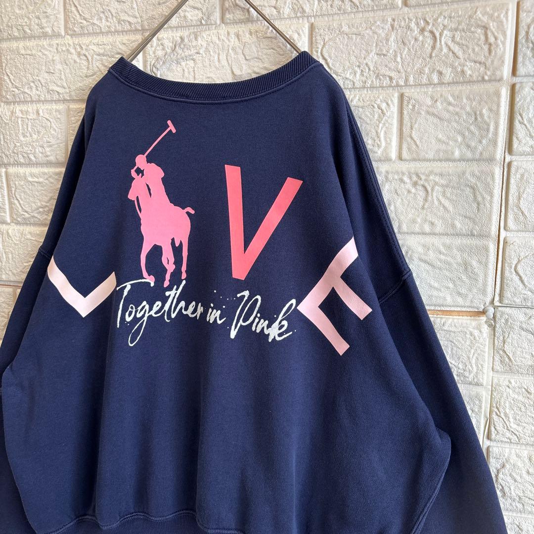 ラルフローレン PINK PONY ピンクポニー 刺繍 スウェット トレーナー