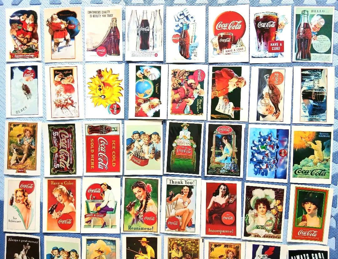 ♦️レア品♦️1920年コカ・コーラ社 限定ピンバッチ・未使用ポストカード85枚