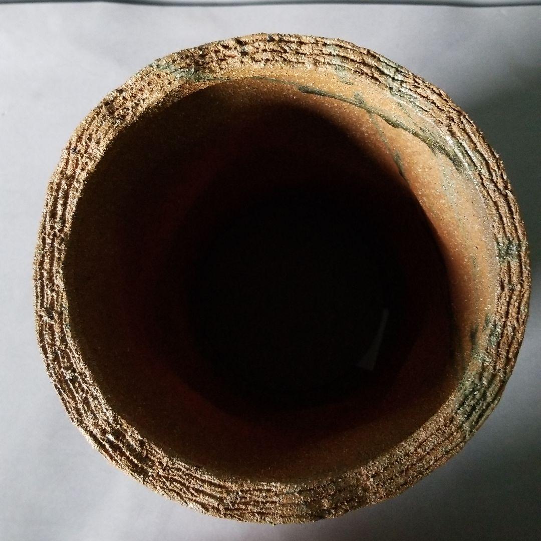 信楽焼　傘立て 火色 高さ４４cm