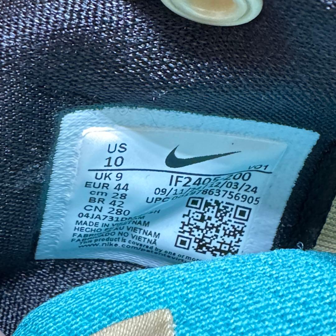訳ありNIKE BOOK 1 モワブ 左右サイズ違い 左28.5cm 右28cm