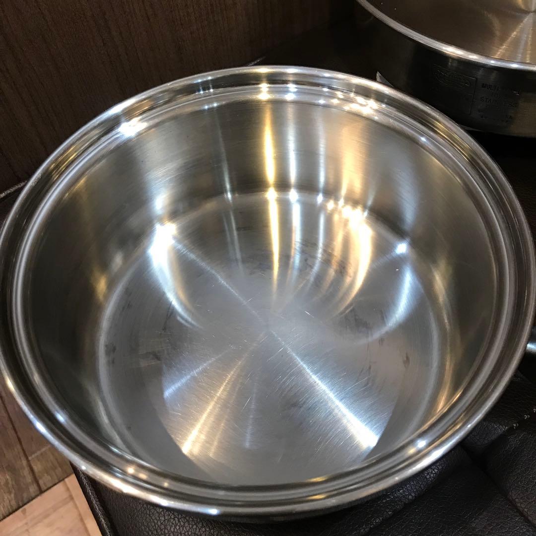 Amway 蓋付き　片手鍋　２個SET