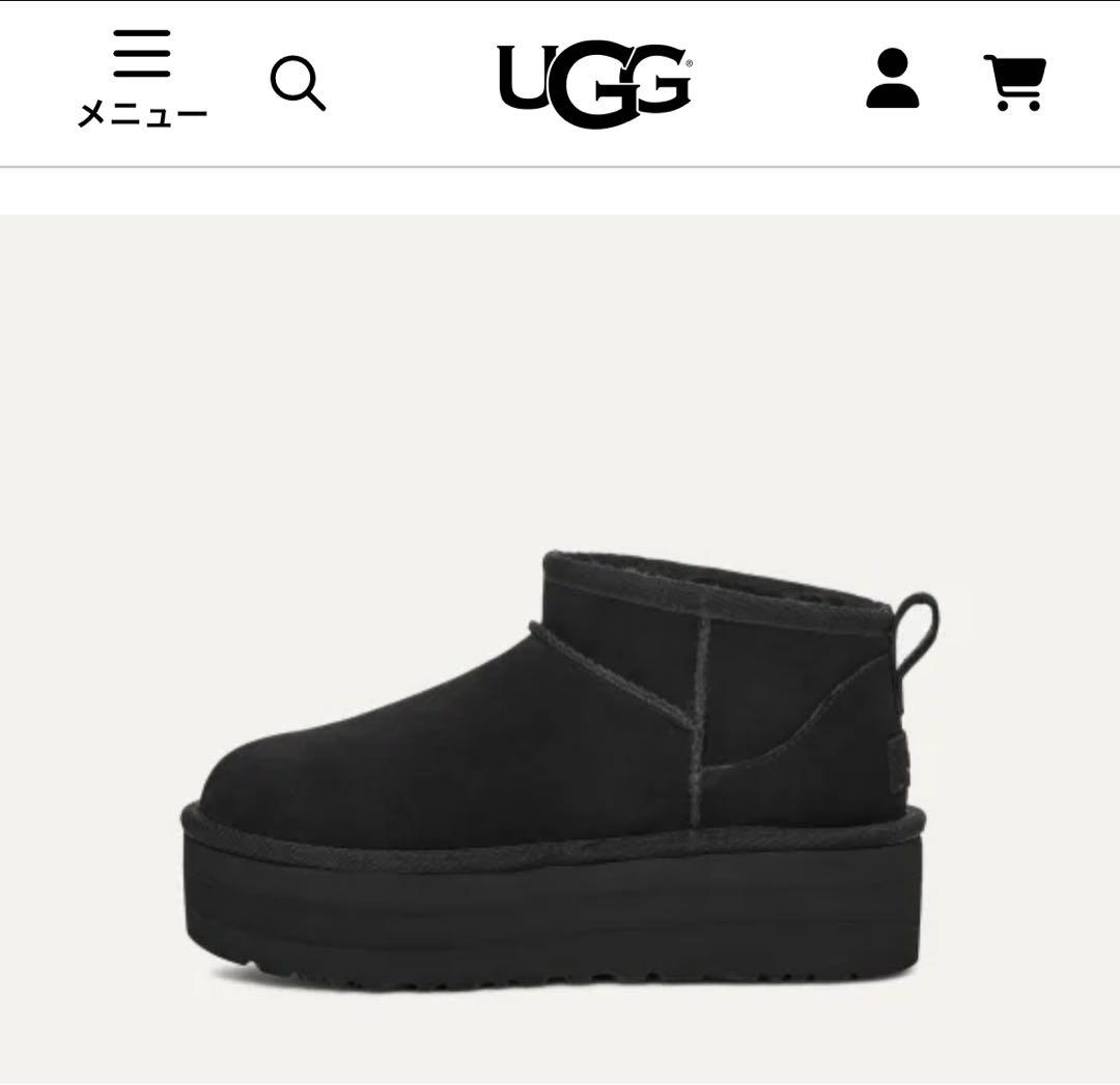 新品未使用 UGG Classic Ultra Mini Platform 22