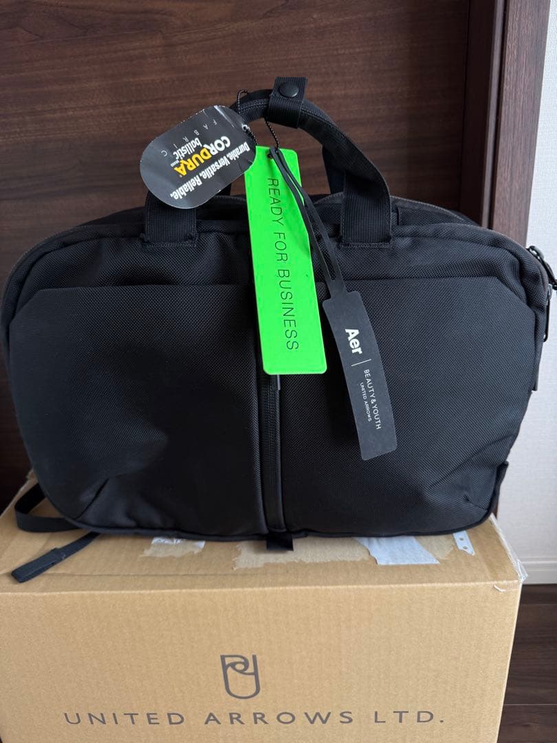 ユナイテッドアローズ　Aer コラボ3WAY ビジネスバッグ CORDURA 黒