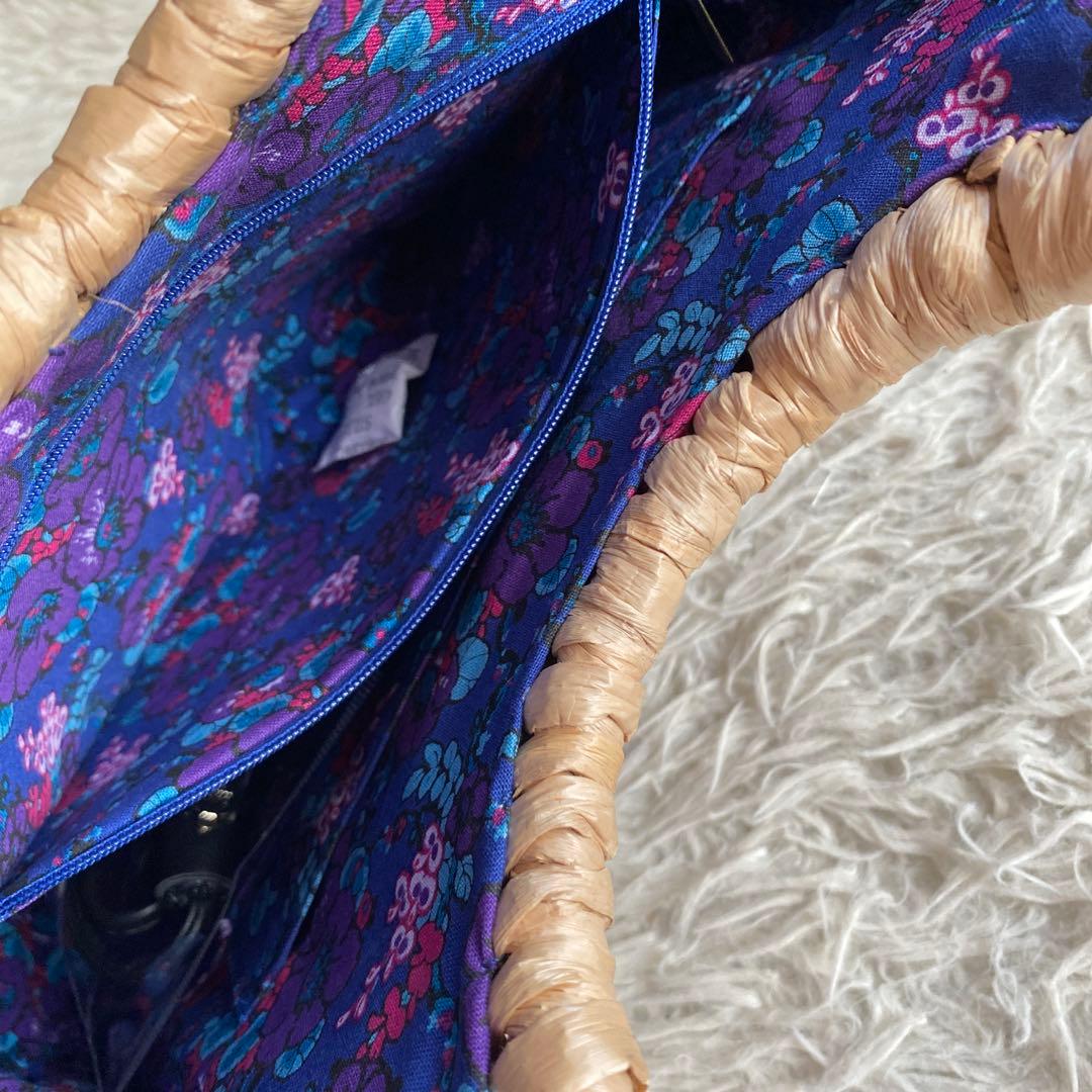 anpcANNA SUI 蝶刺繍 かごバッグ