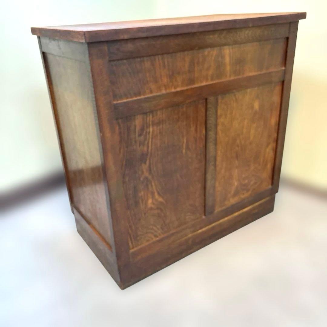 昭和レトロ 木製 5段引き出し｜無垢材 チェスト 大型ラック｜木製取っ手 古道具