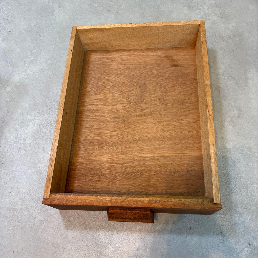 昭和レトロ 木製 5段引き出し｜無垢材 チェスト 大型ラック｜木製取っ手 古道具