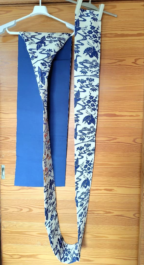 琉球紅型染め　上質の絹　名古屋帯