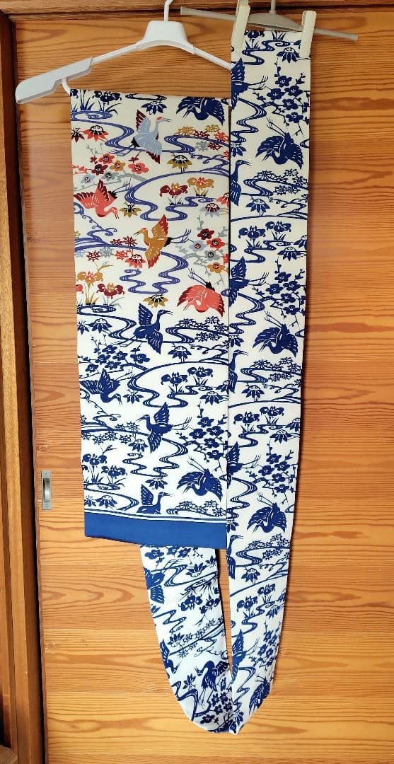 琉球紅型染め　上質の絹　名古屋帯