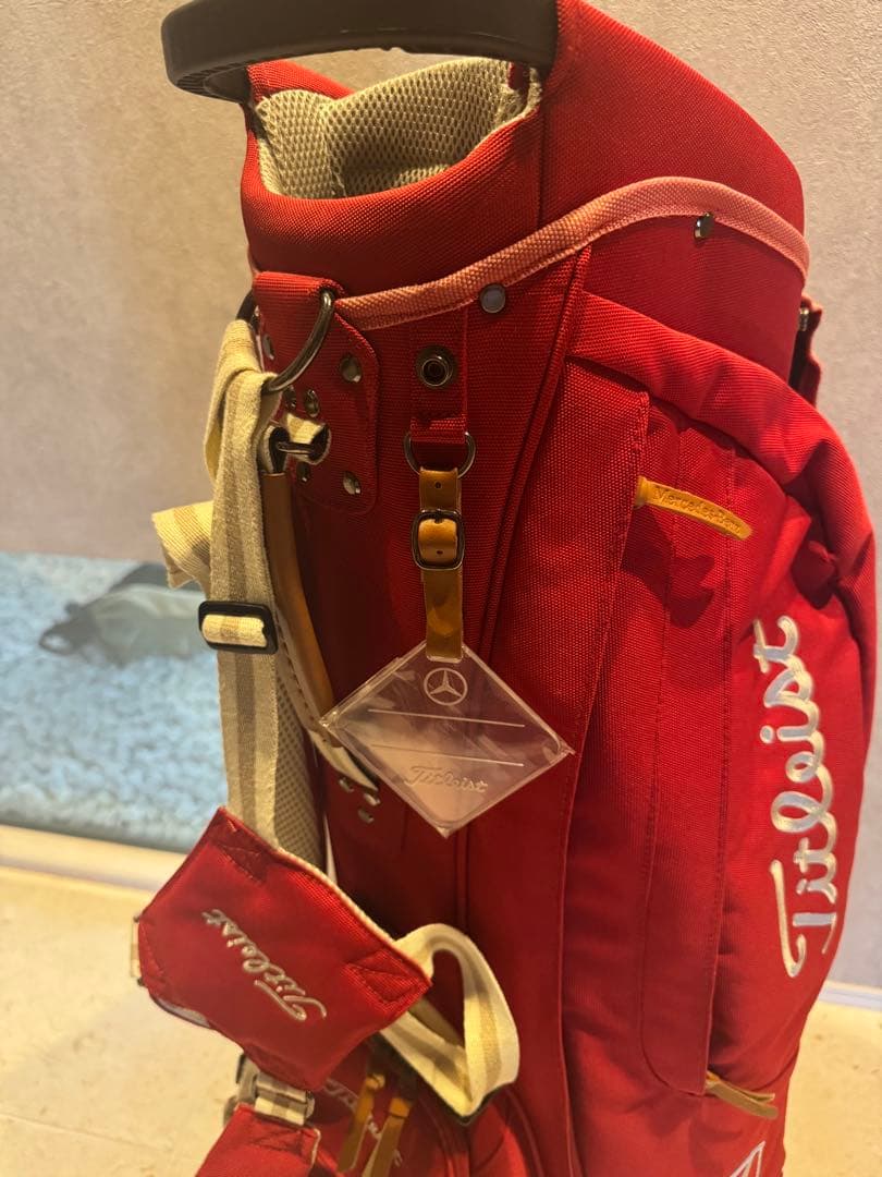 【美品】Titleist ゴルフバッグ 赤 Mercedes-Benzコラボ