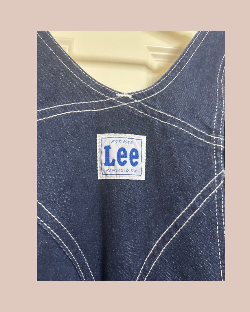 ⭕️ちゅう Lee ダークブルー デニムオーバーオール