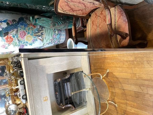 シルバー スタンドミラー 大きめ