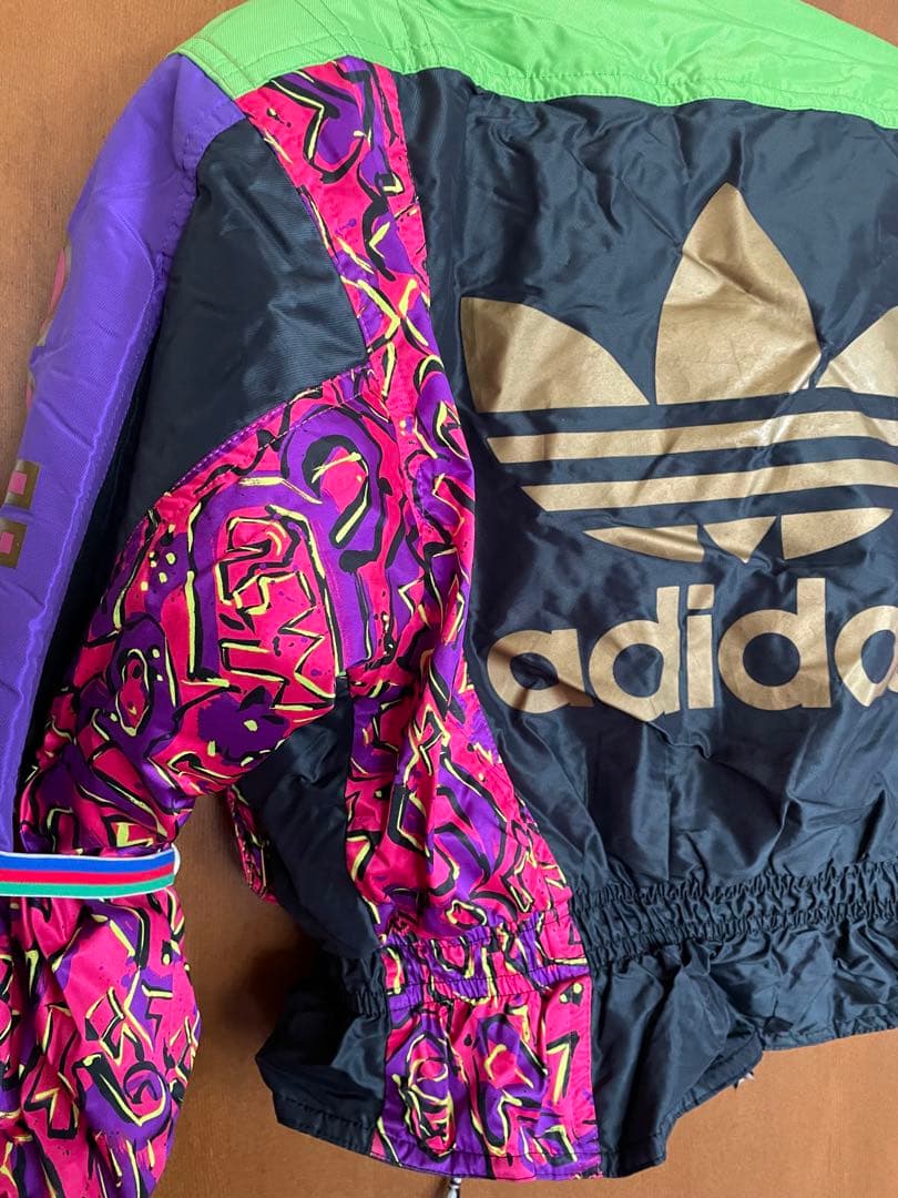 アディダスadidasレトロスキーウェア80年代メンズL