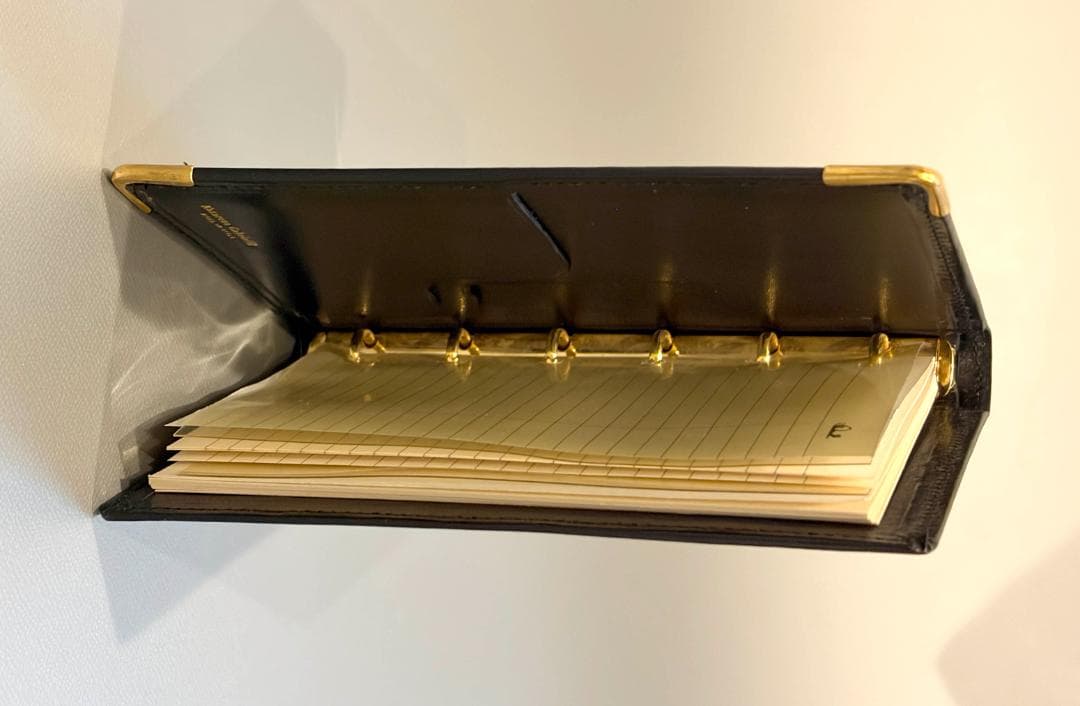 Nazareno Gabrielliナザレノ・ガブリエリ新品・未使用　黒革の手帳