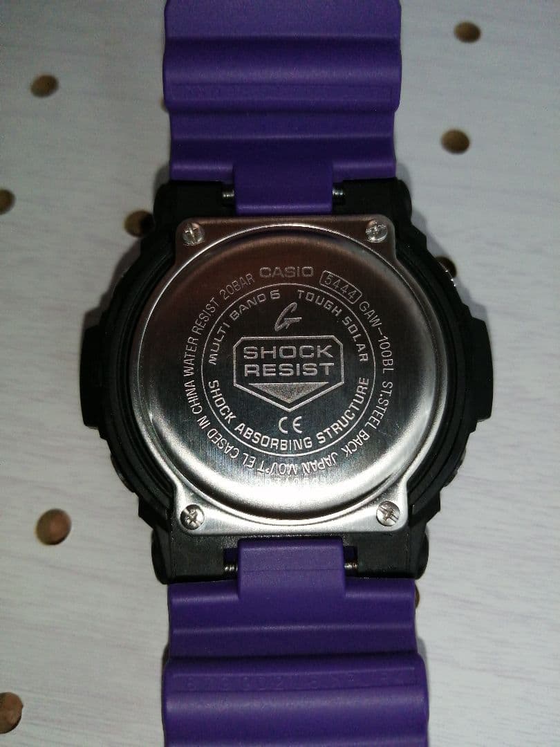 カシオ　G-shock GAW-100BL 洗浄済み　超美品