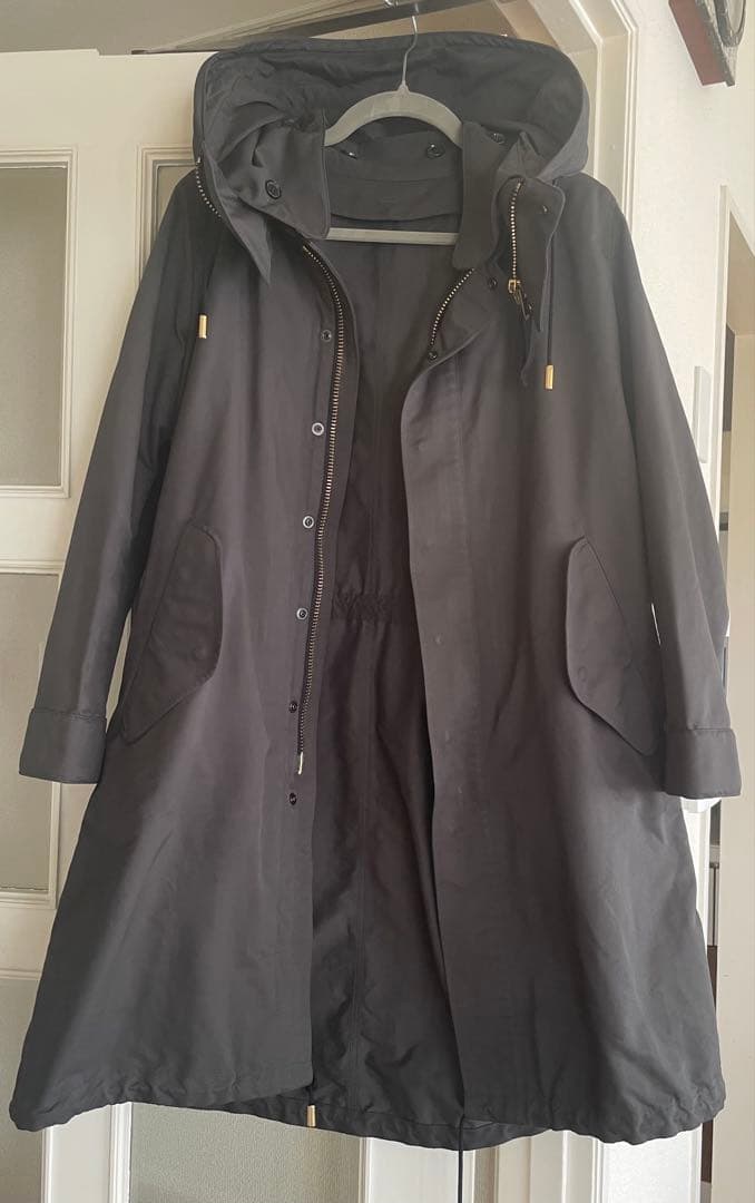 THE RERACS ザ・リラクス ダークカーキ モッズコート フード付き 38