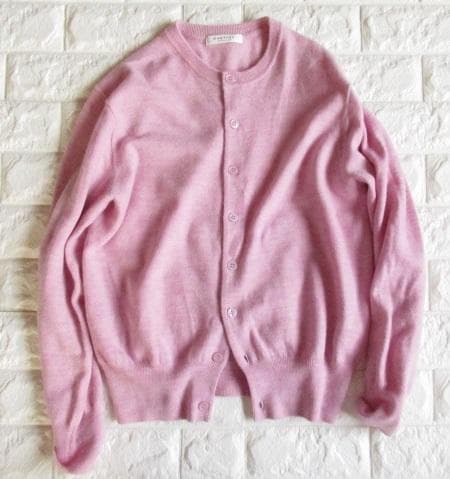 トゥモローランド マカフィー 春 きれい色 上質 ニット カーディガン ピンク