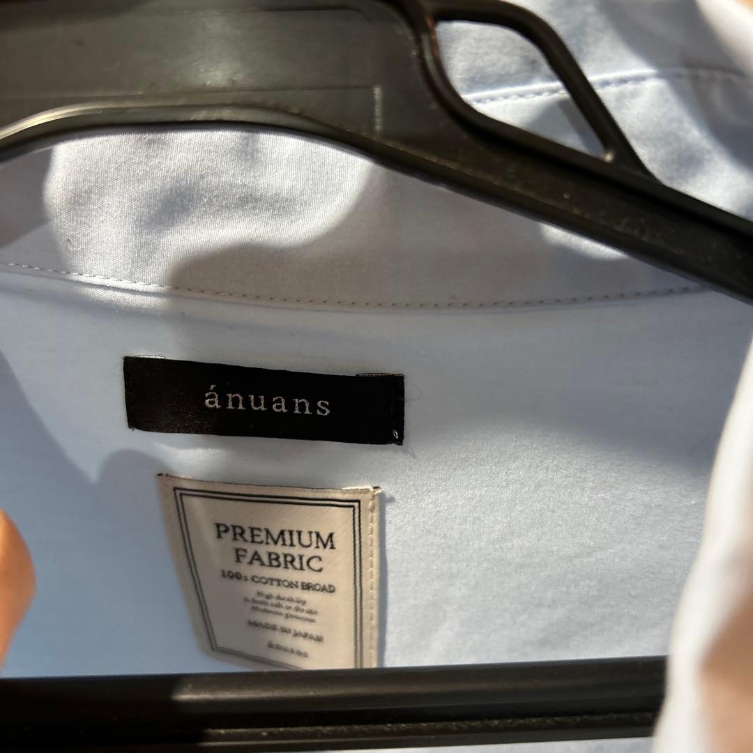 anuans スタンダートシャツ　サックス　 25AW