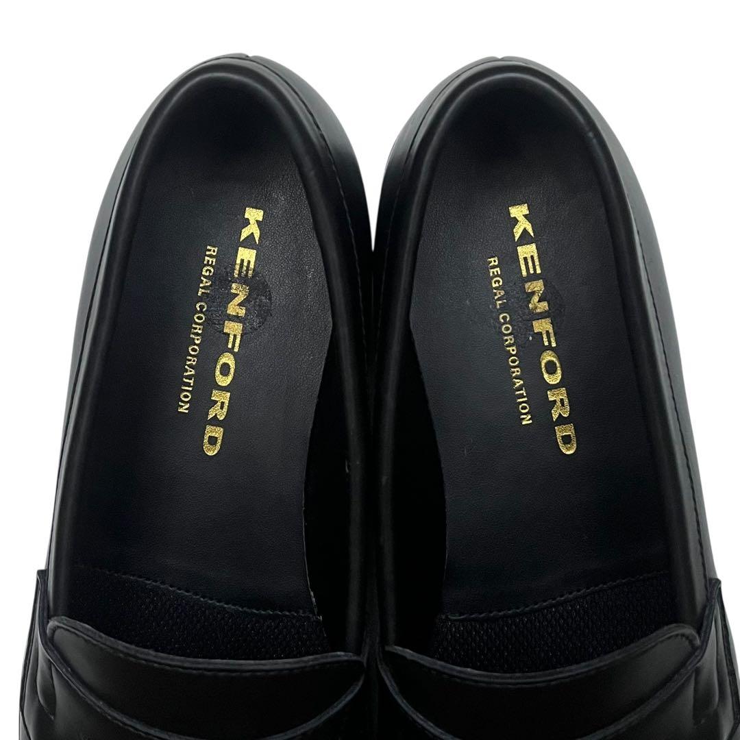 【極美品】KENFORD 25.5 KP13 レザー ローファー 黒