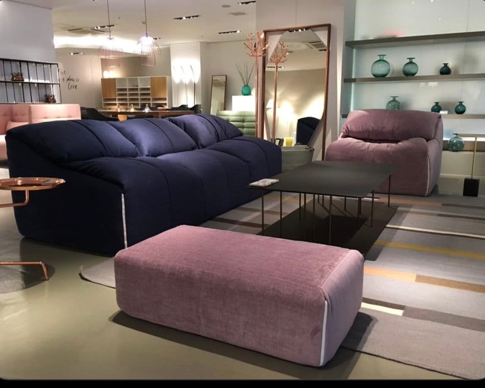 極上品　【ligne roset】ロゼ プリューミー　1Pソファ＆パフ