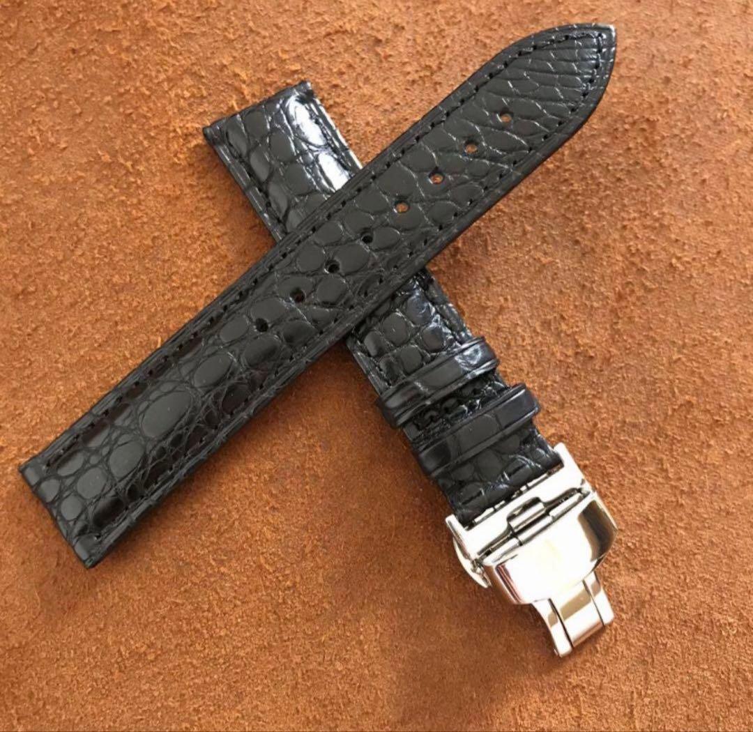 18 19 20 mm本革クロコダイル 腕時計ベルト ワニ革　人気商品