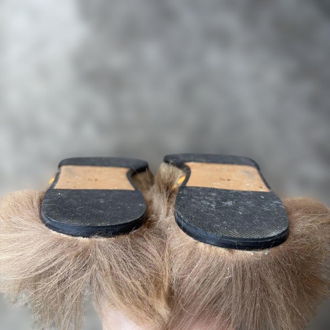 GUCCI ミッキーマウス ファー付きミュール