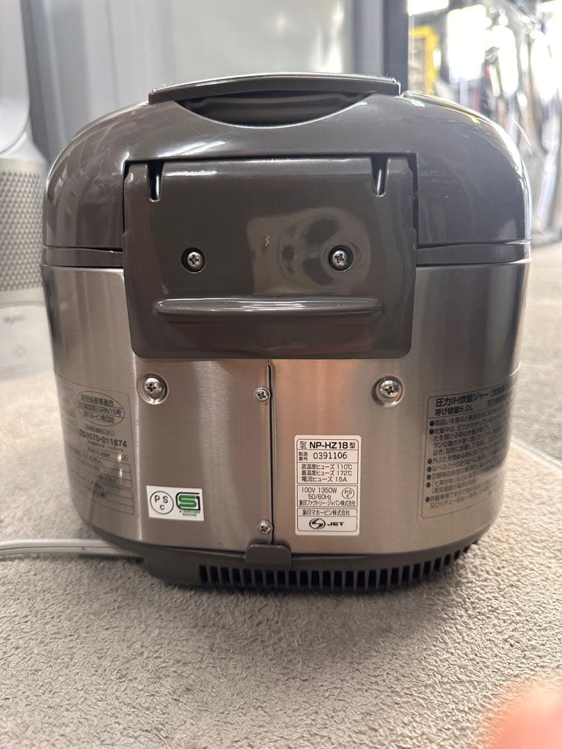 象印 圧力IH炊飯ジャー 1升炊き NP-HZ18 極め炊き