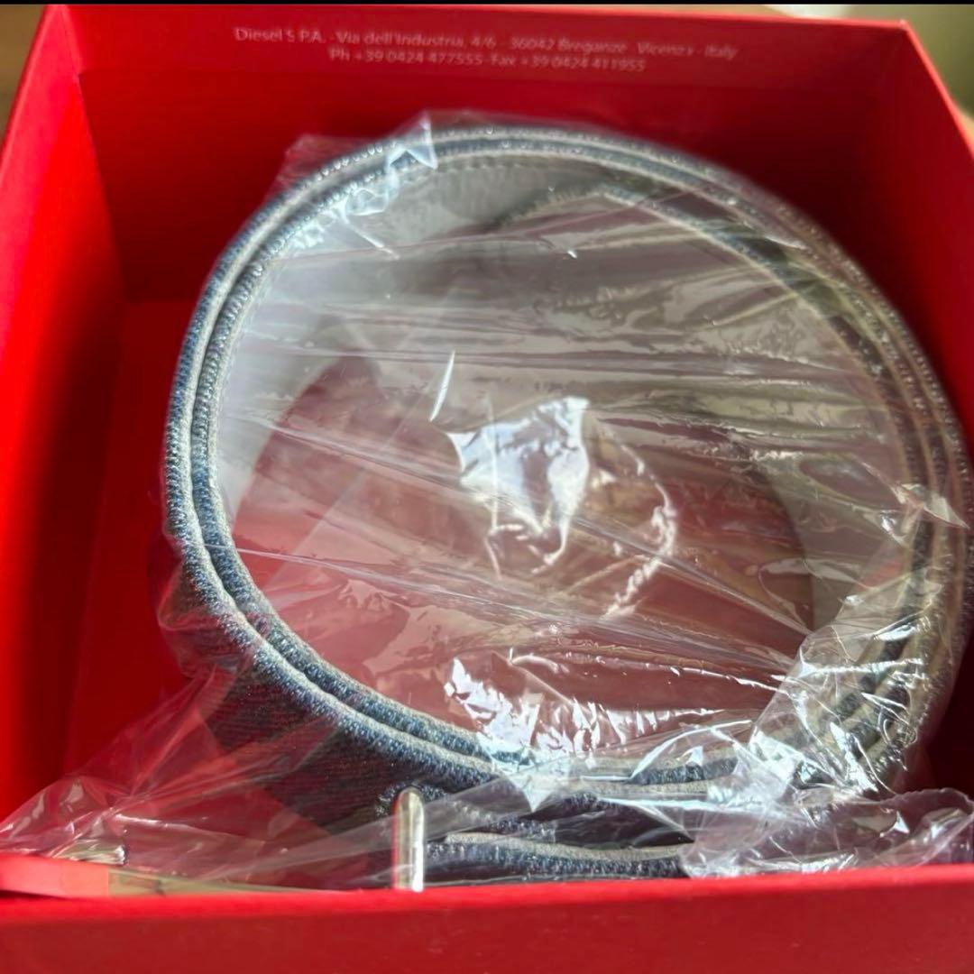 く*ん様 DIESEL ストーン装飾 ベルト 青色