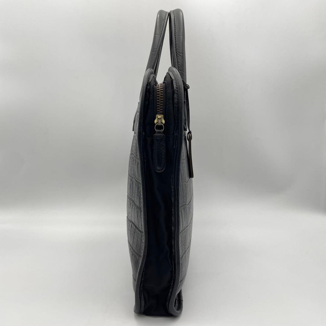 やま様 美品✨フェリージ　ブリーフケース　ビジネス　クロコダイル