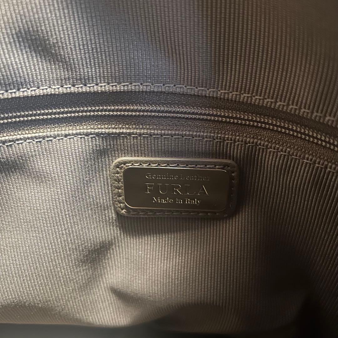 【極美品】FURLA パイパー M 2WAY ベージュ系 保管袋付き レザー