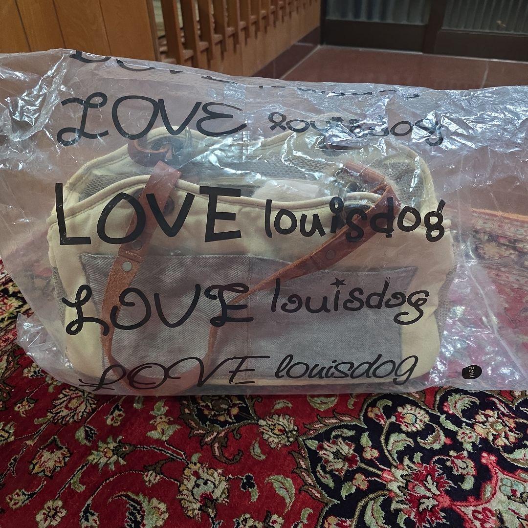 ✨希少LA発Louisdogファー付きペットキャリーバッグ ファーは取り外し可能