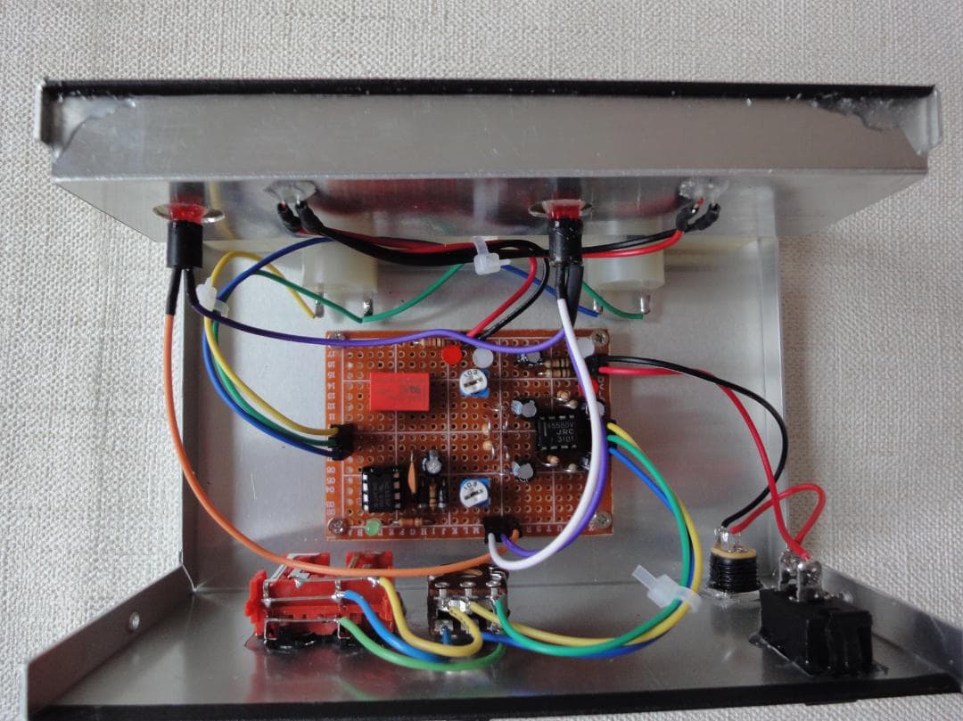 自作ステレオVUメーター198号機（YAMAHAピーク表示付）
