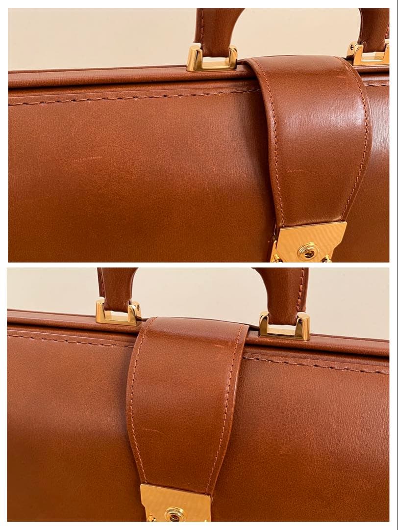 90s 日本製 Porter トラスティーノ ダレスバッグ ドクターズバッグ 茶