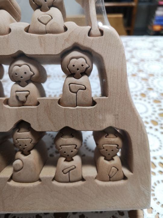 最終お値下げ　未開封　桂材　組み木パズル　お雛様　三段飾り　お節句　ひな祭り