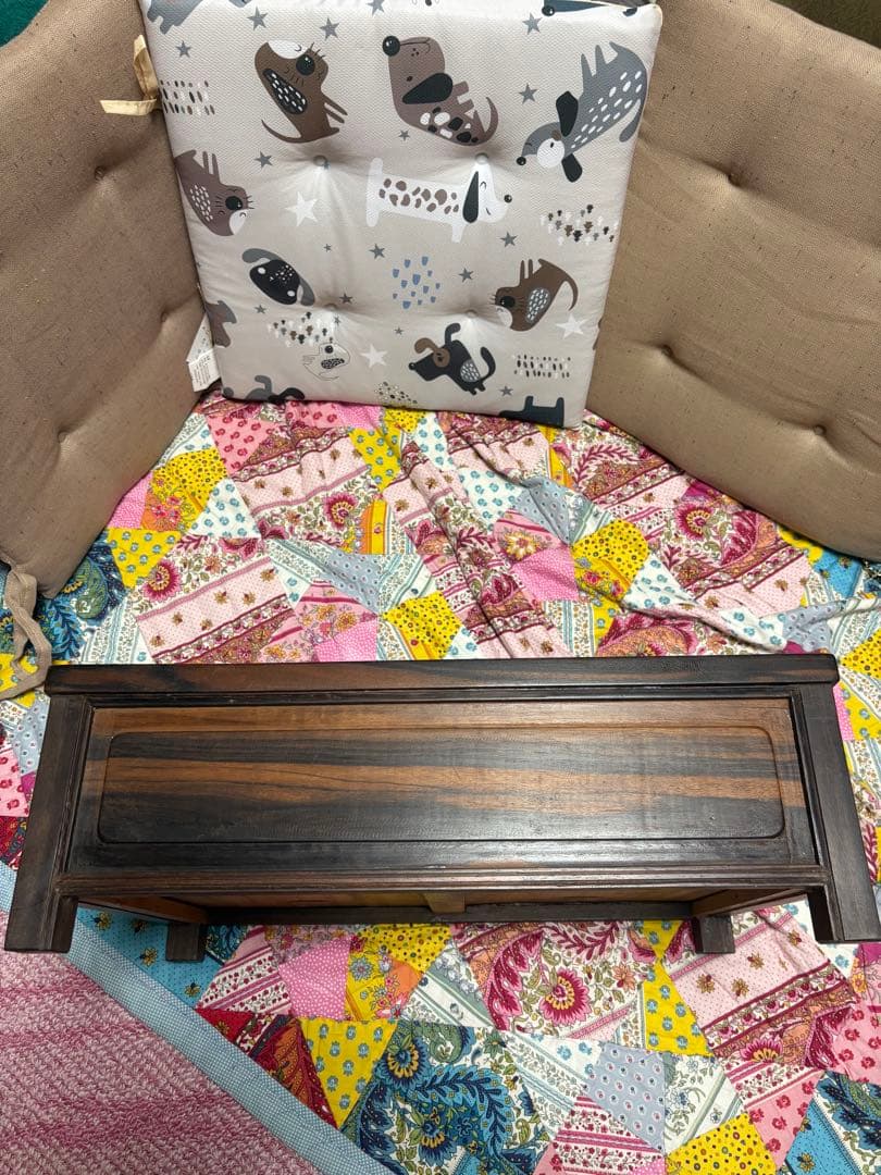 アンティーク雑貨　収納　黒柿