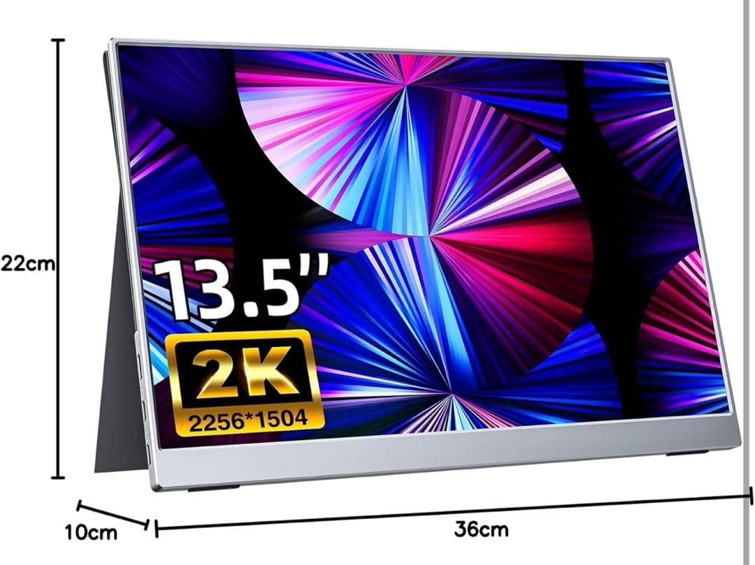 s*n様 kksmart 13.5インチ 2Kモバイルモニター450g 超薄型