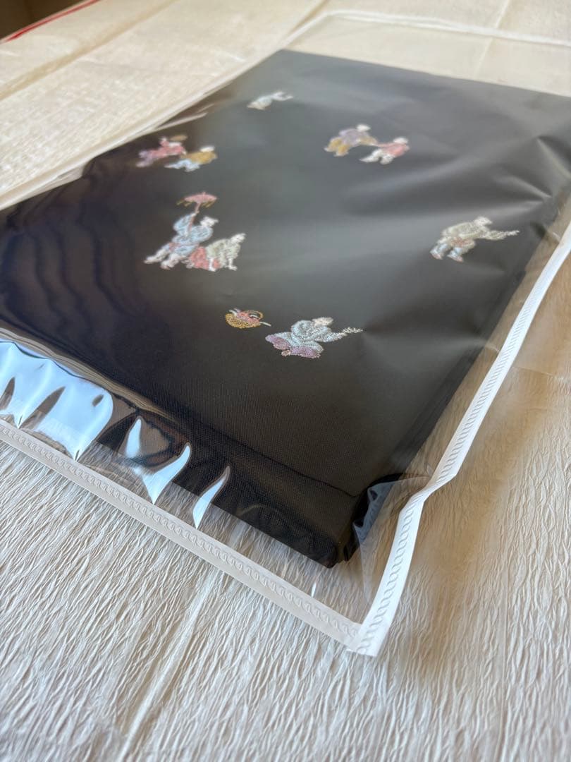 プロフィールご覧下さいJNKM二点❤️名古屋帯人物文様　黒　正絹　帯専用袋付