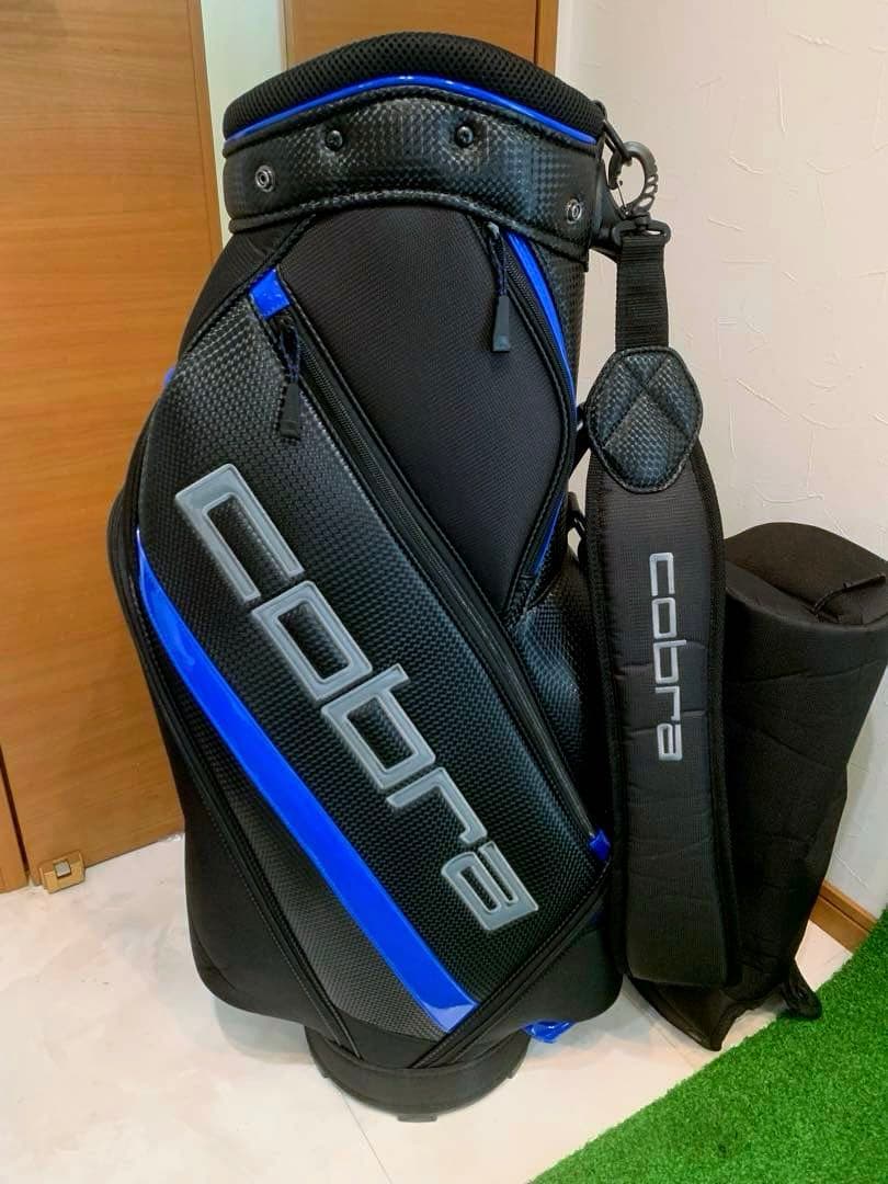 希少　完売　ほぼ新品未使用　コブラ　COBRA キャディバッグ　ブラック/ブルー