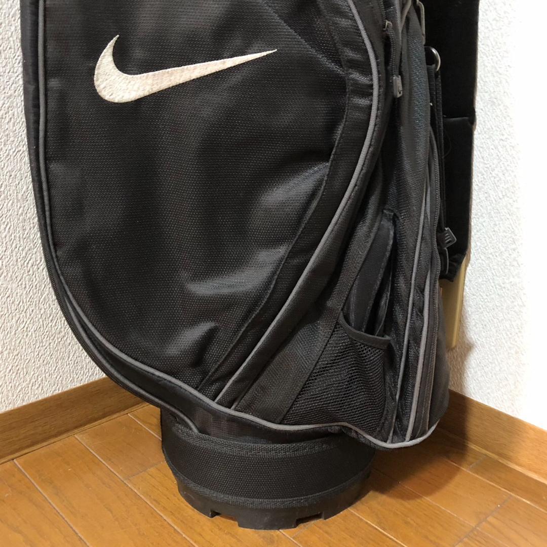 【希少】 NIKE ナイキ ゴルフ キャディバッグ カート型 6分割 ブラック