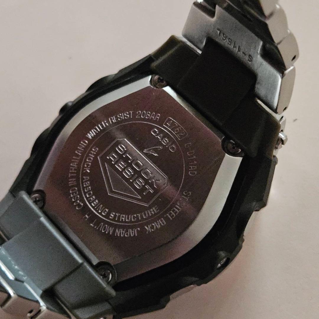 希少稼働品　G-SHOCK G-011AD　激レア!!フルメタルスクエアオレンジ