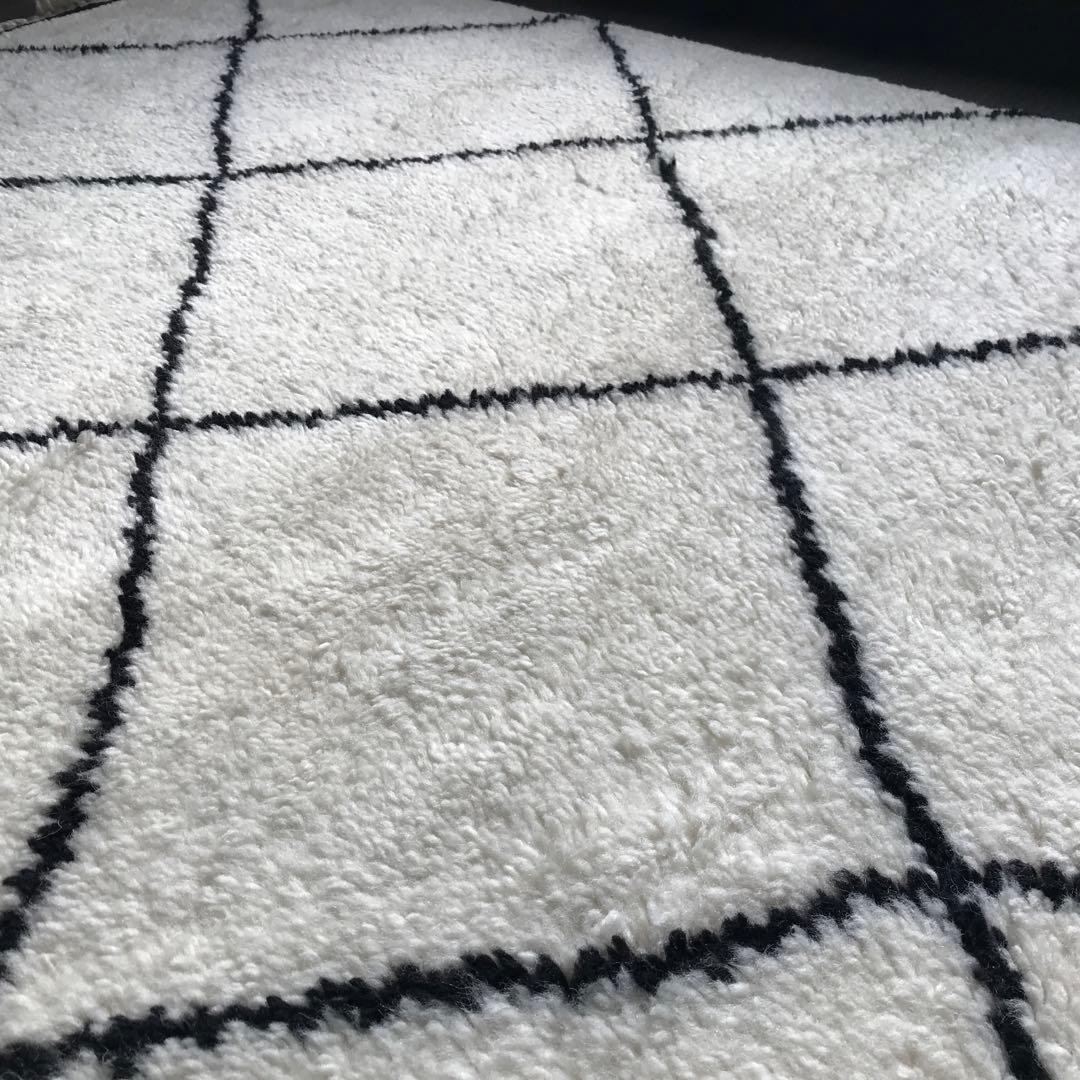 モロッコの伝統的な ラグ ラグマット ベニワレン風 100x150cm A 北欧