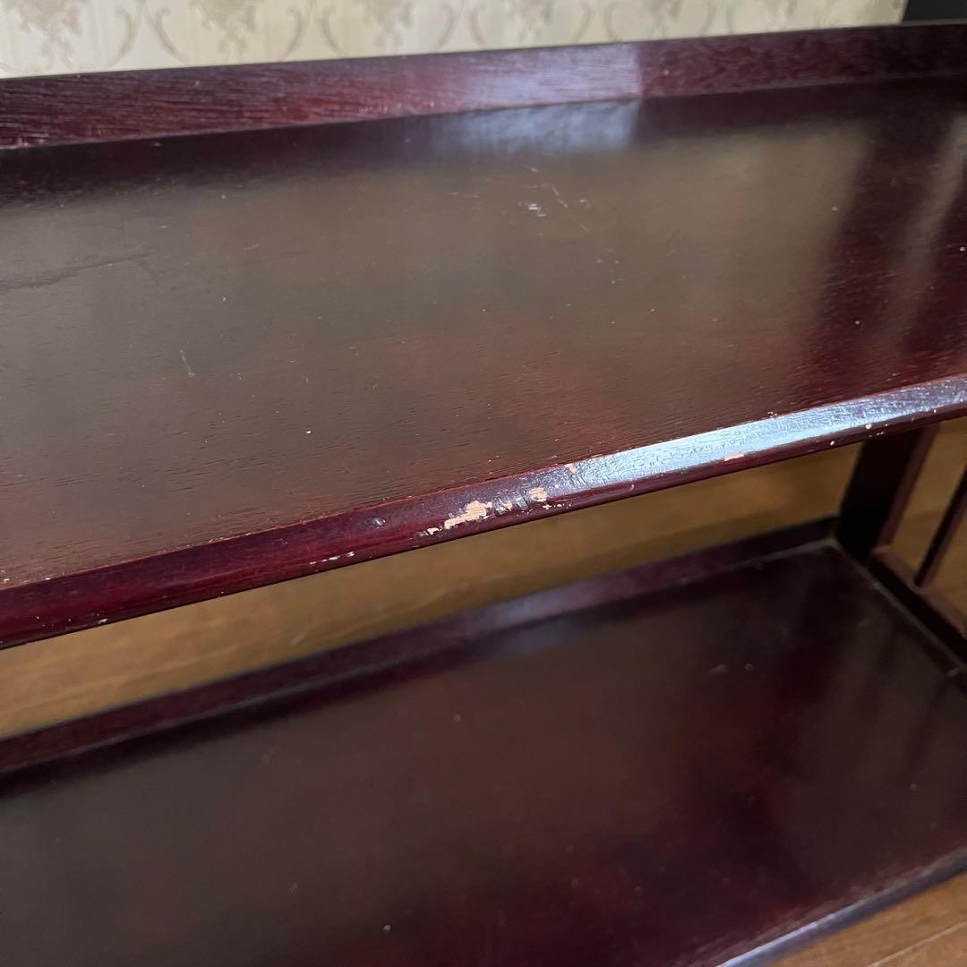 【アンティーク】昭和レトロ 木製 オープンラック 飾り棚 本棚 ウッドシェルフ